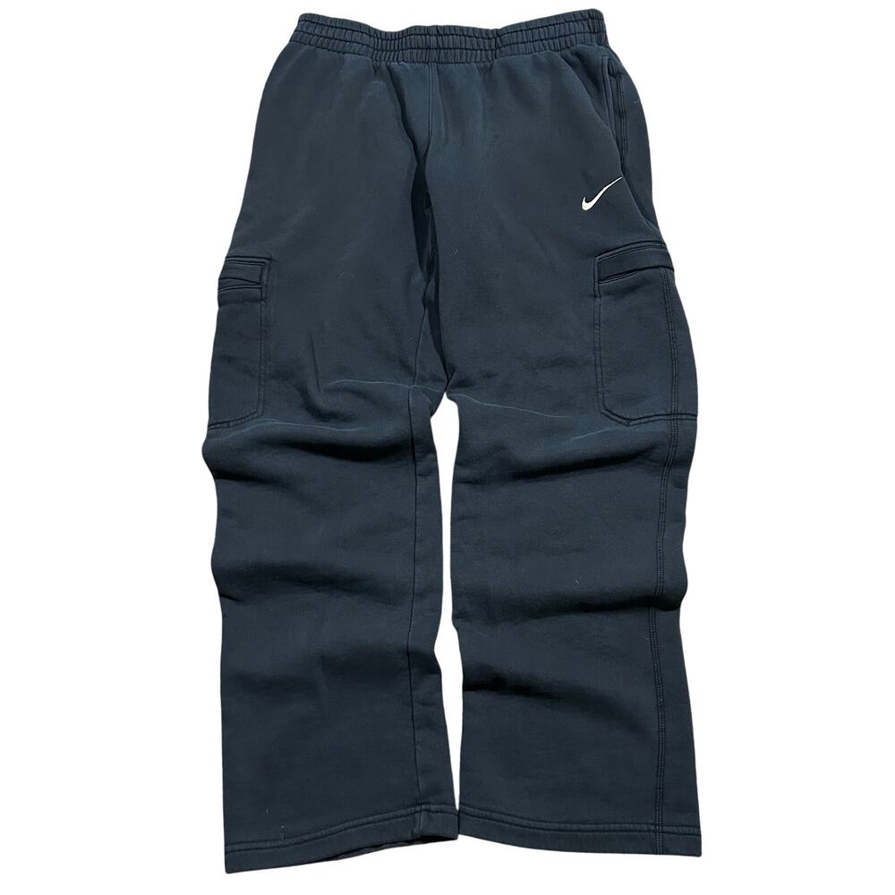 Y2K Nike Baggy Cargo Sweatpants Men’s Medium Black 30x31 Sweats